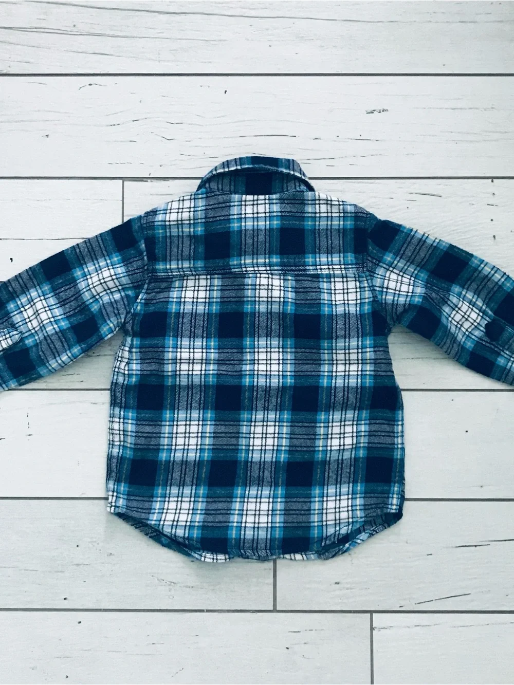Carter’s Plaid Flannel Button Down Shirt Size 18 Months